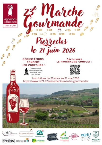 Marche gourmande Vins et gourmands en promenade 2025 - Vignerons Indépendants