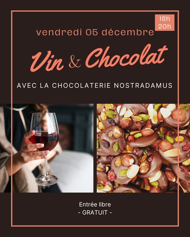 Accords Chocolat & Vin avec la Chocolaterie Nostradamus - Vignerons Indépendants