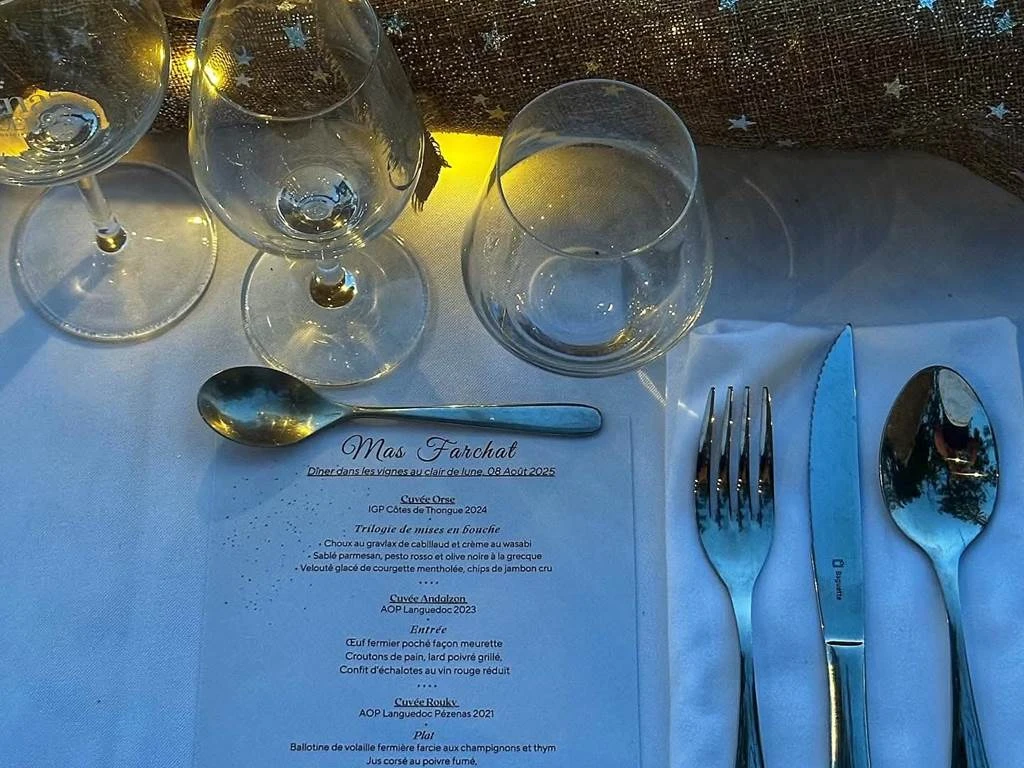 Countryside dinner and moonlit stroll - Vignerons Indépendants