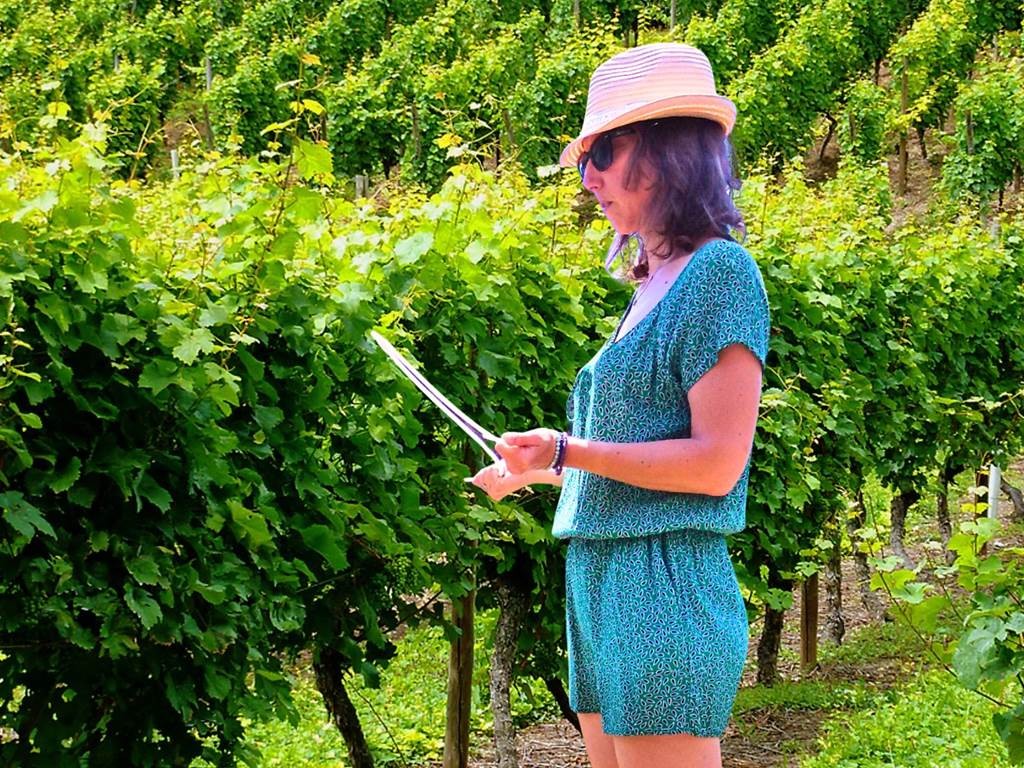 Les gestes de sourciers avec Janette dans les vignoble - Vignerons Indépendants