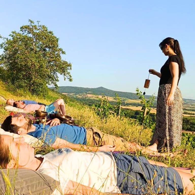 Méditation sonore dans les vignes avec dégustation - Vignerons Indépendants